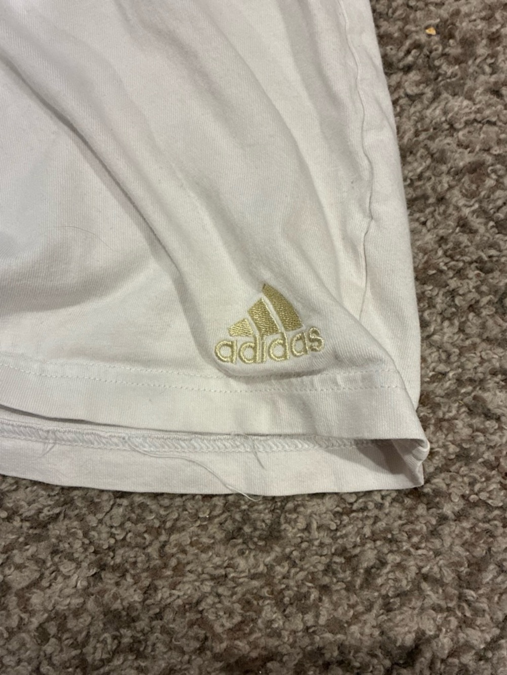 adidas White Tee with Black Architectural Print Beijing 2008 World Cup - Picture 2 of 8